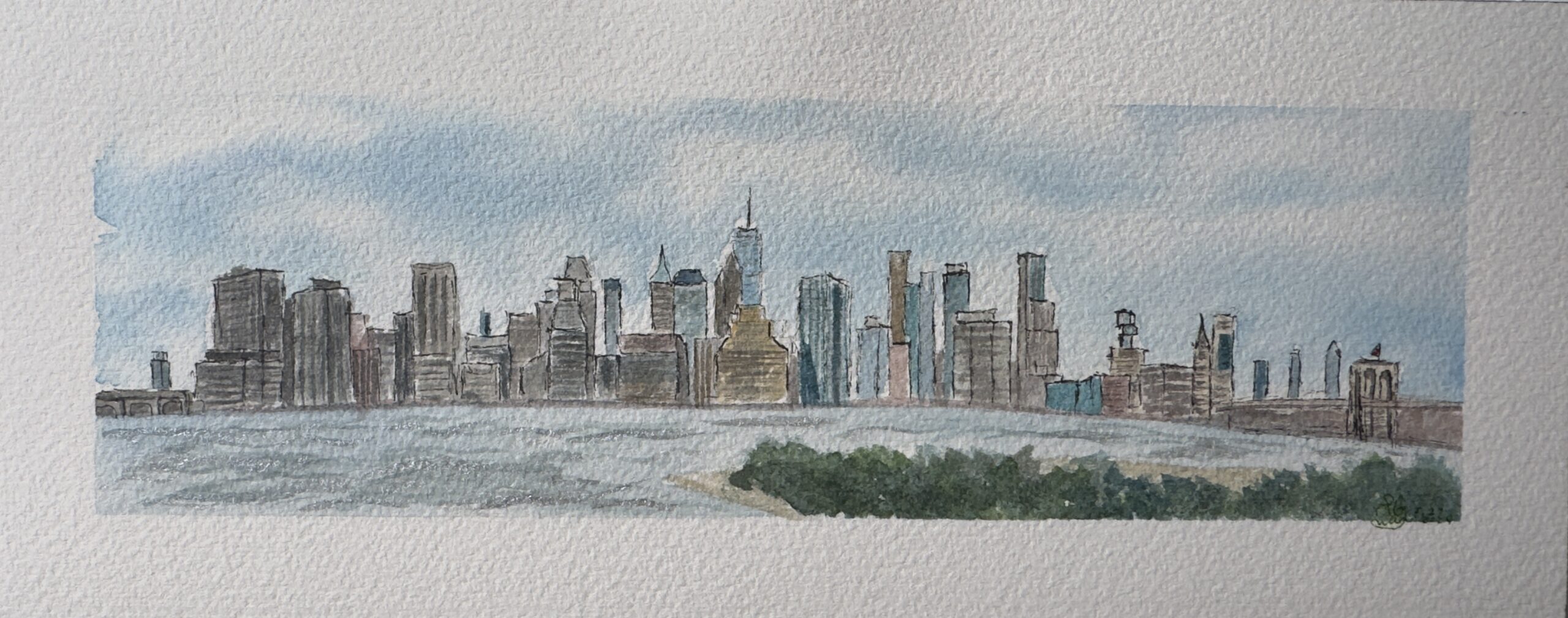 Manhattan View from Brooklyn Heights