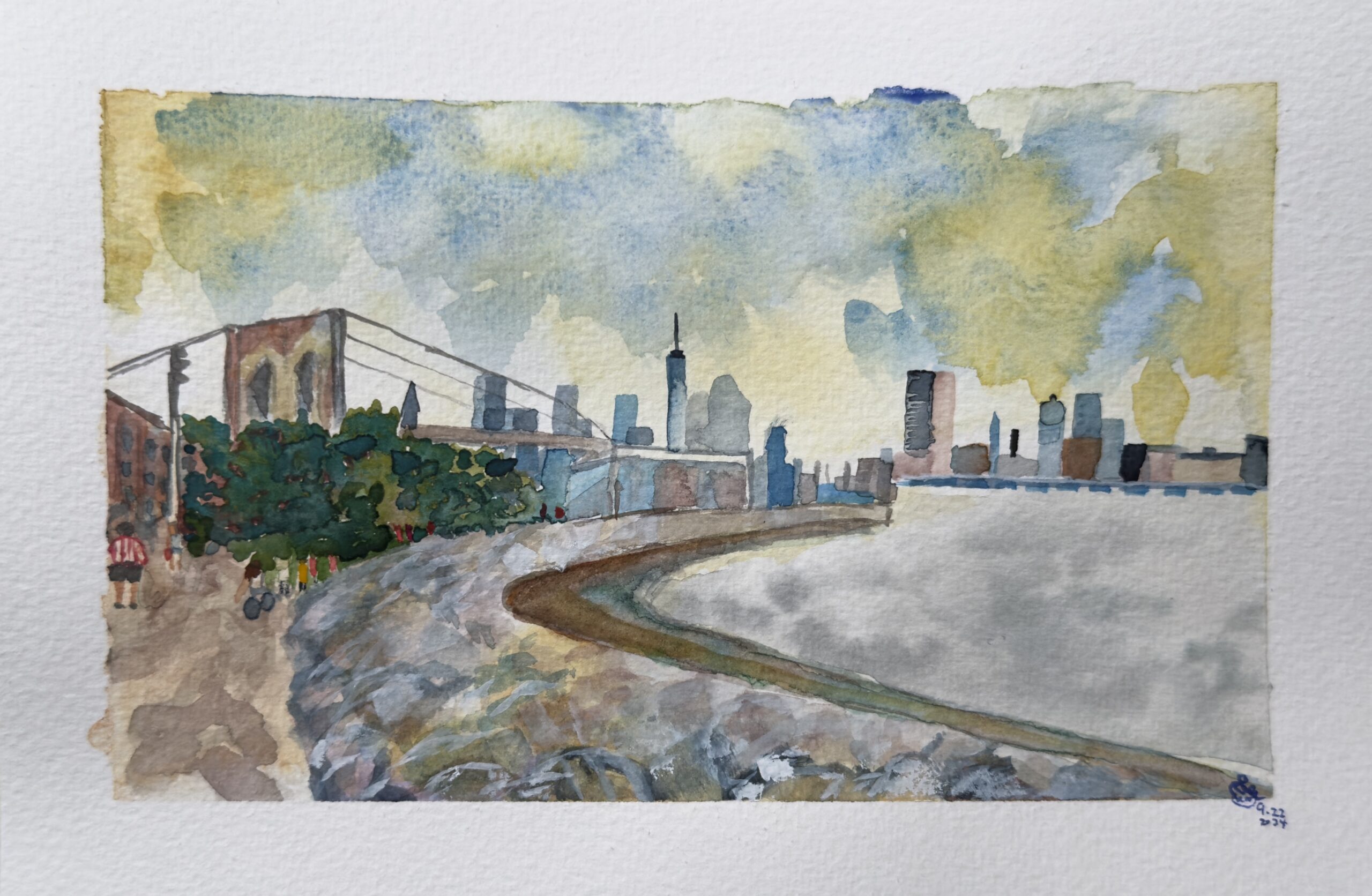 DUMBO in watercolor