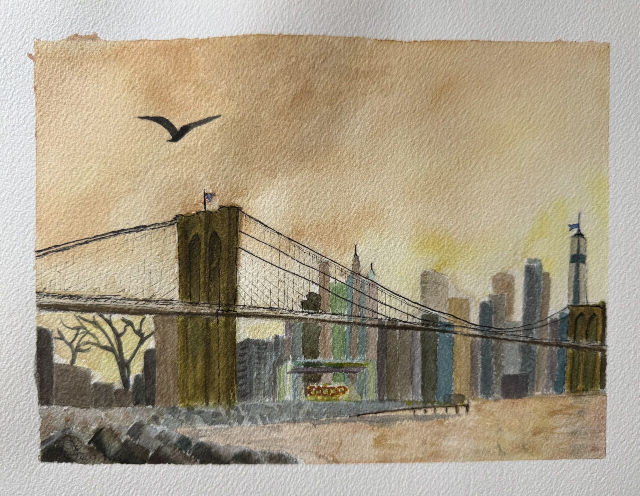 Brooklyn Bridge at Dusk