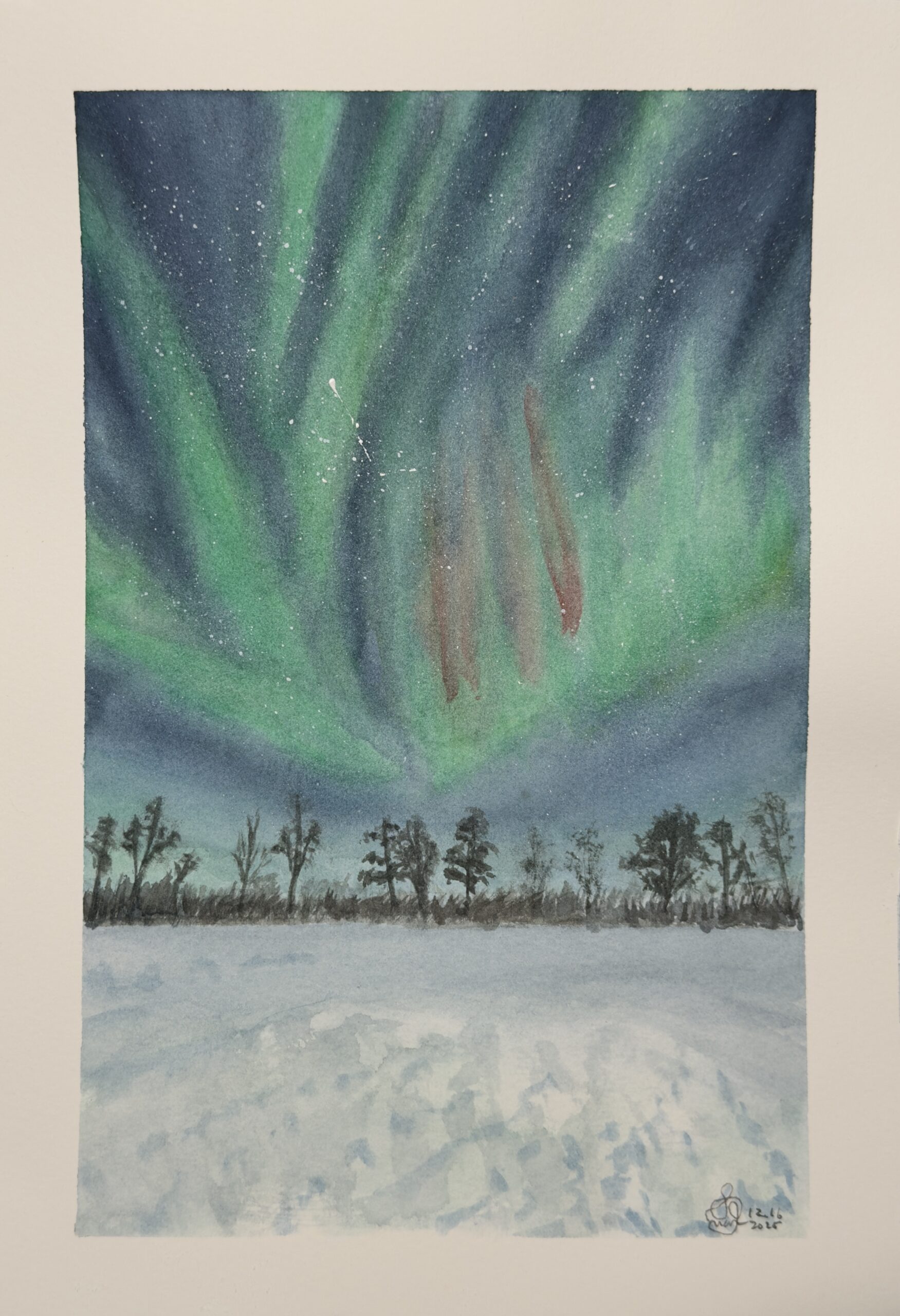 Northern lights (portrait)