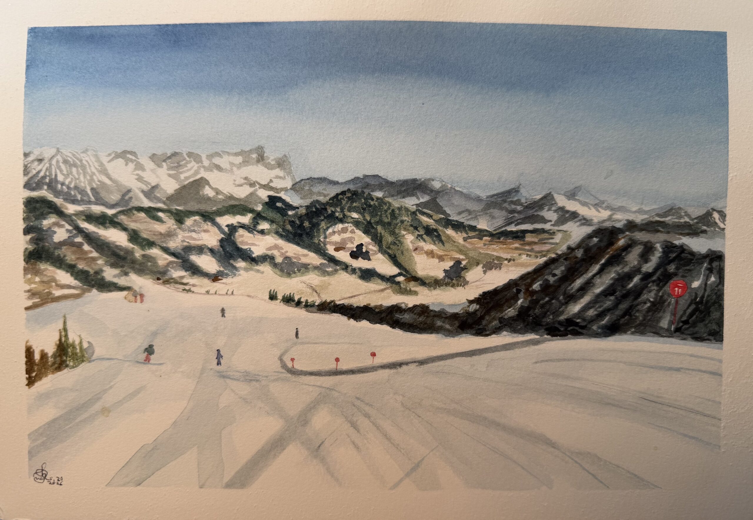 Ski slop in Austria